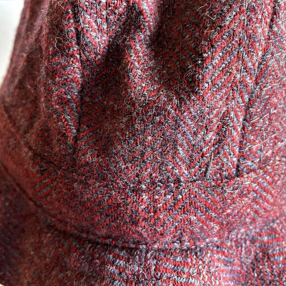 Mary Flaherty Irish Herringbone Tweed Vintage Hat Made in the West of Ireland - Picture 6 of 8